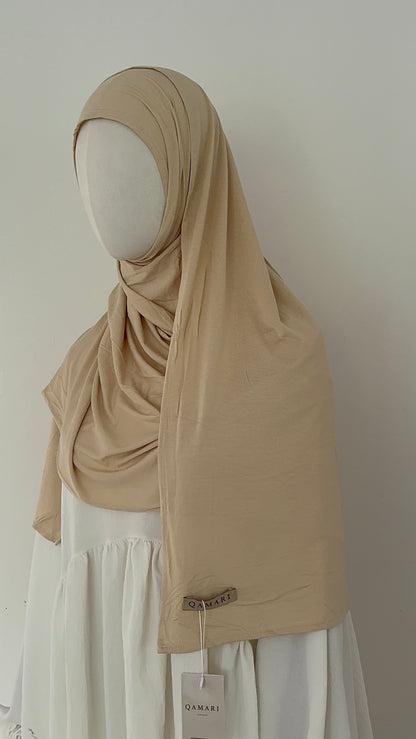 Beige Bamboo Hijab