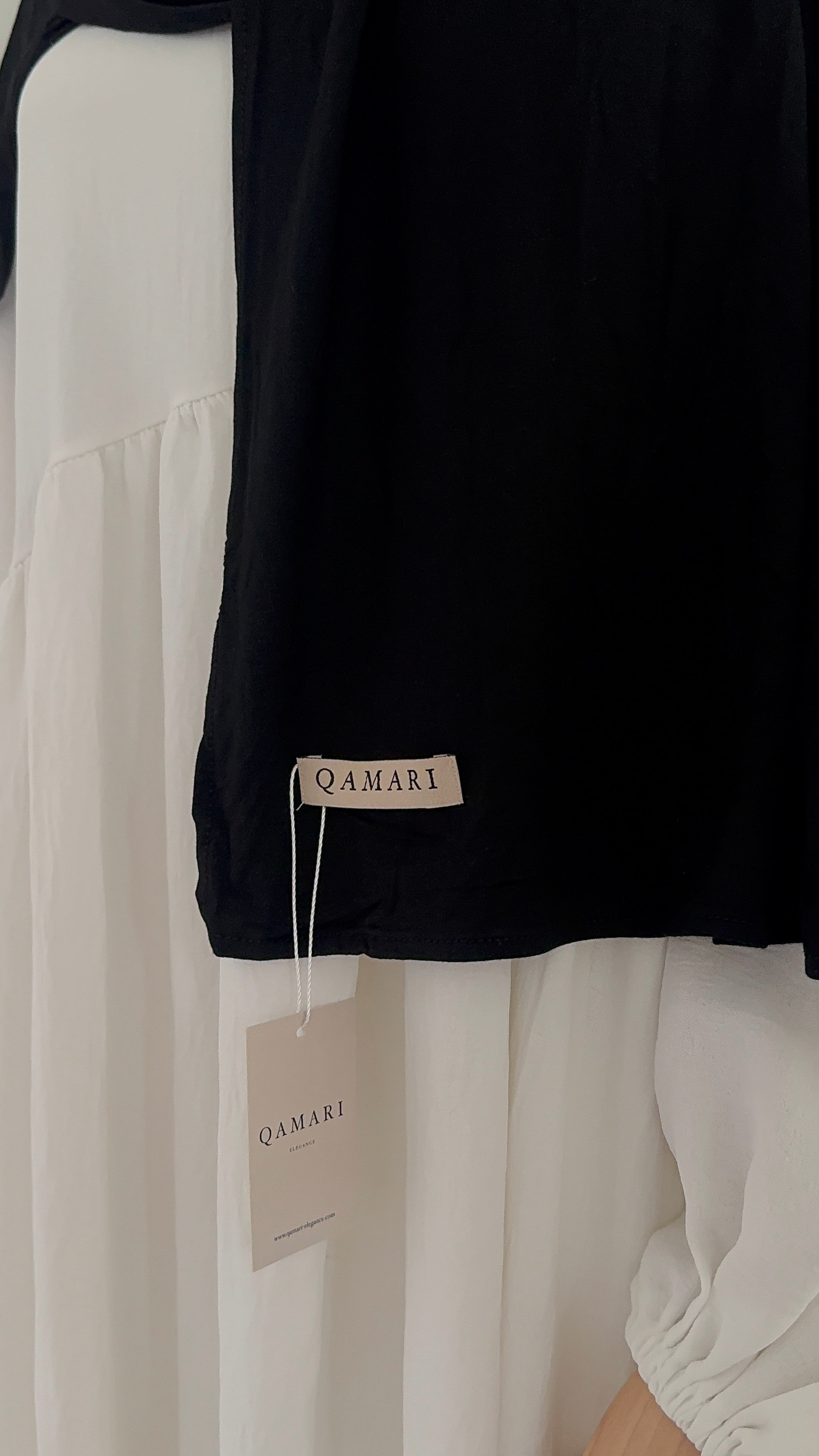 Schwarz Bamboo Hijab